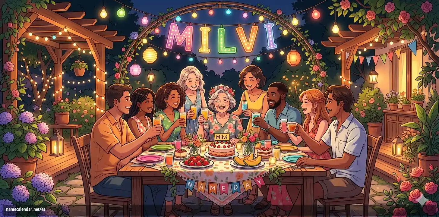 Celebración del onomástico y del nombre - Milvi