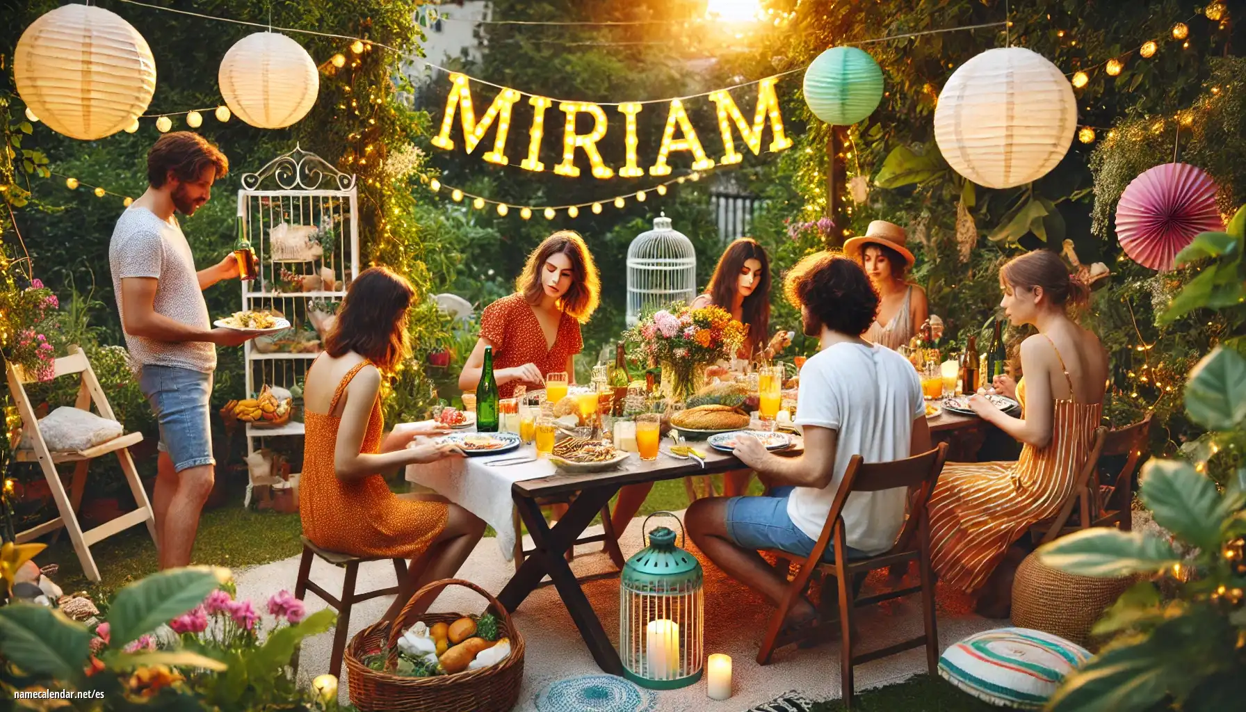 Celebración del onomástico y del nombre - Miriam