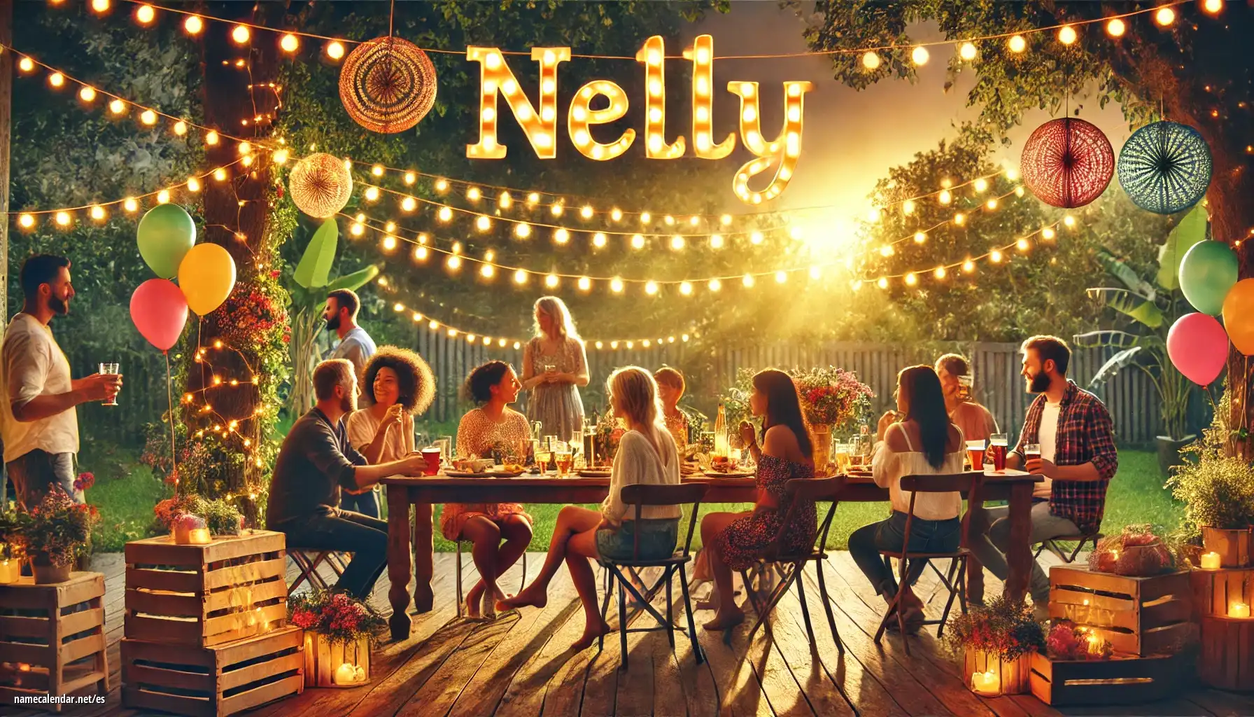 Celebración del onomástico y del nombre - Nelly