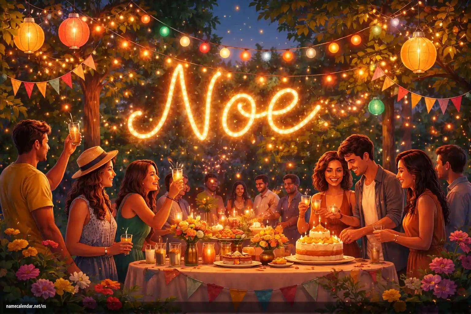 Celebración del onomástico y del nombre - Noe