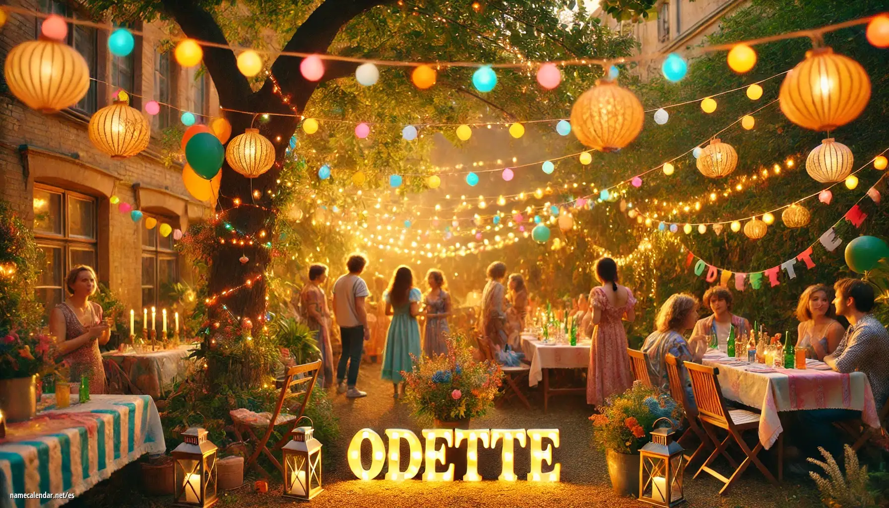 Celebración del onomástico y del nombre - Odette