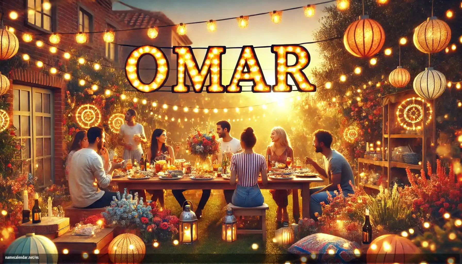 Celebración del onomástico y del nombre - Omar