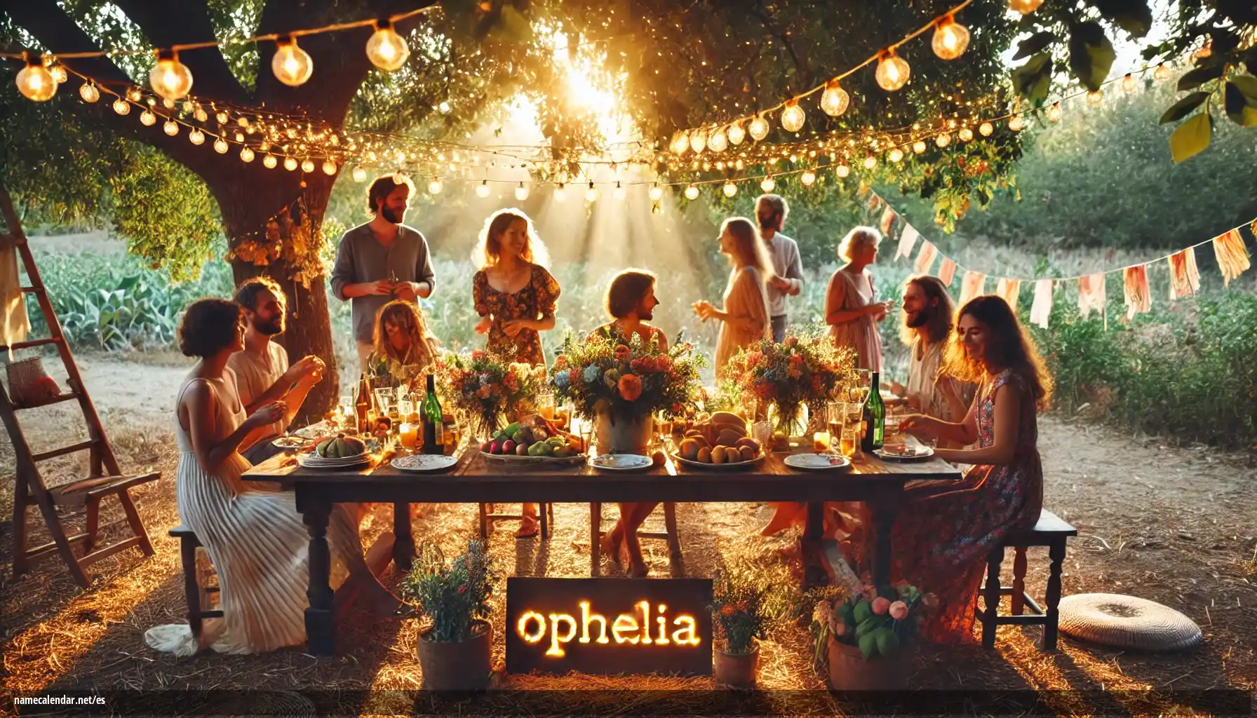 Celebración del onomástico y del nombre - Ophelia