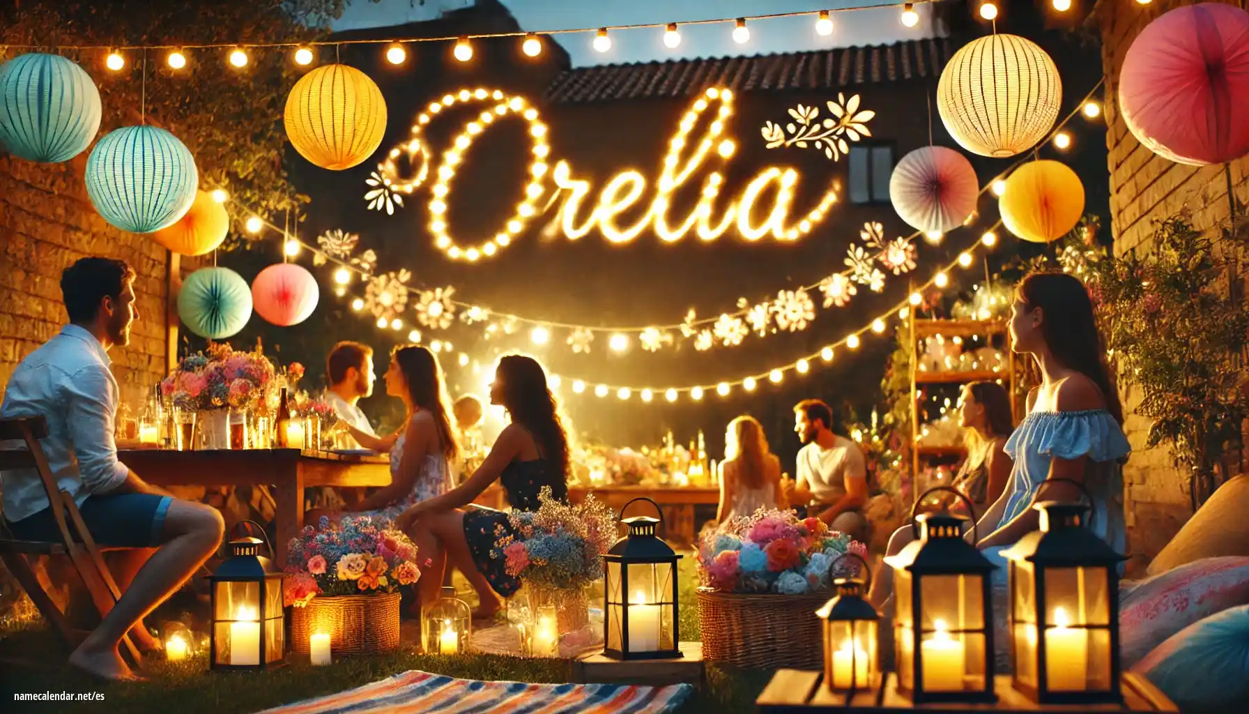 Celebración del onomástico y del nombre - Orelia