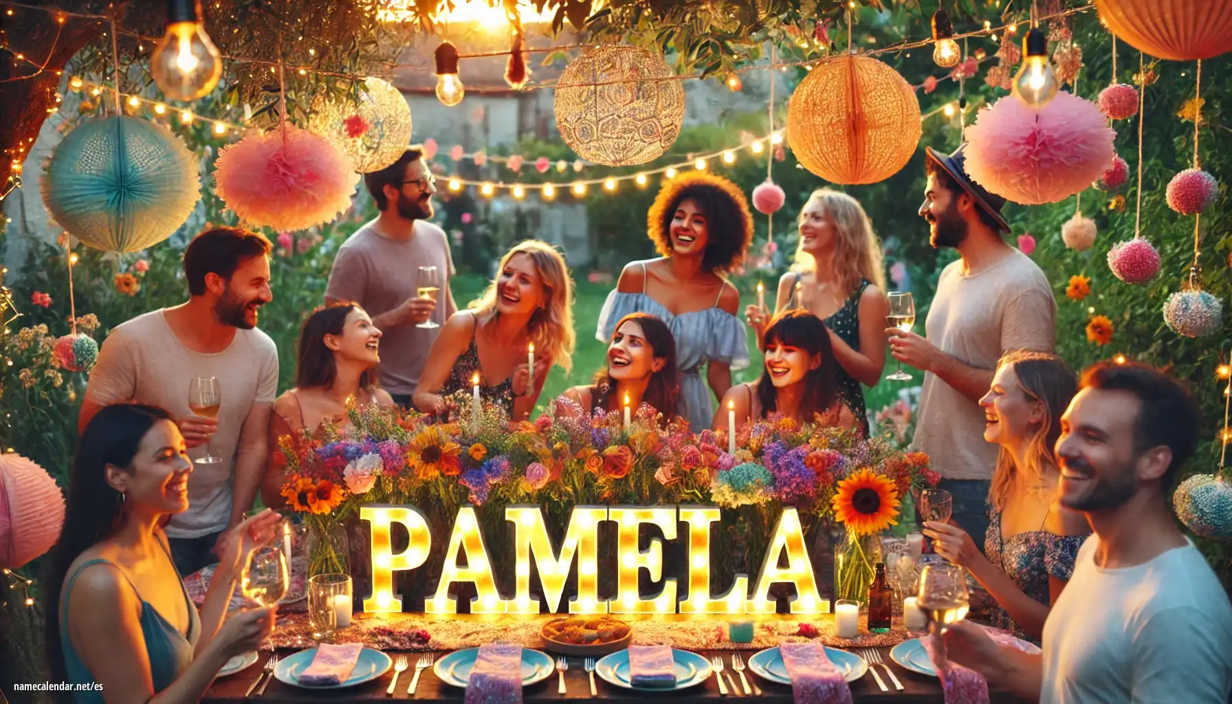 Celebración del onomástico y del nombre - Pamela