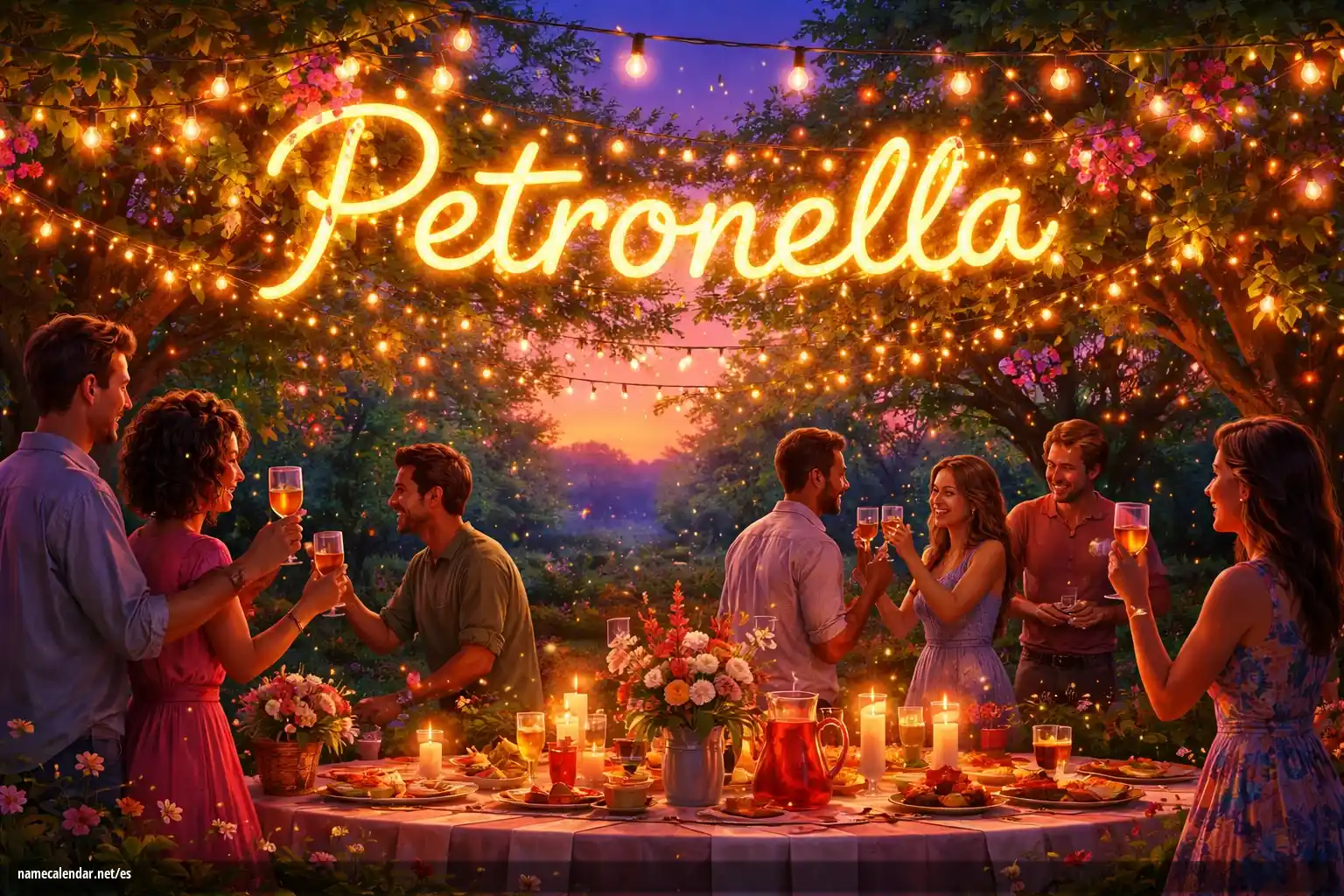 Celebración del onomástico y del nombre - Petronella