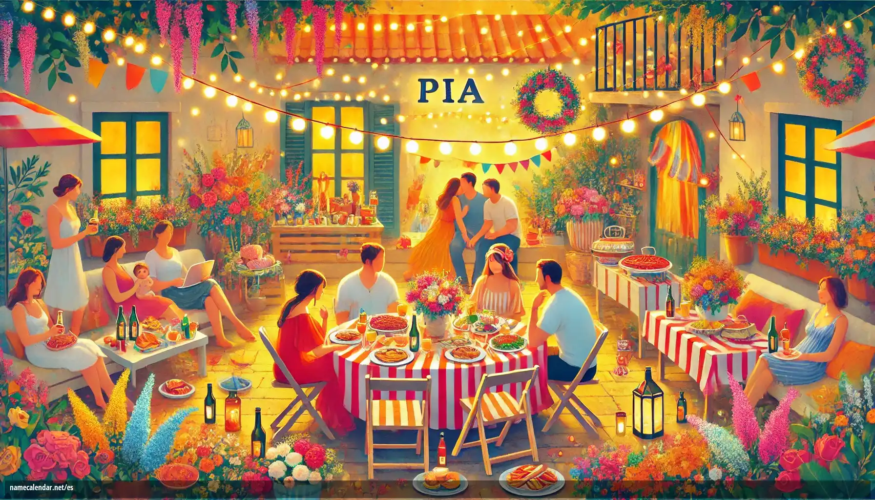 Celebración del onomástico y del nombre - Pia