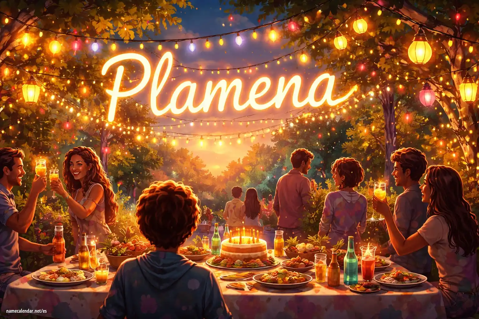 Celebración del onomástico y del nombre - Plamena