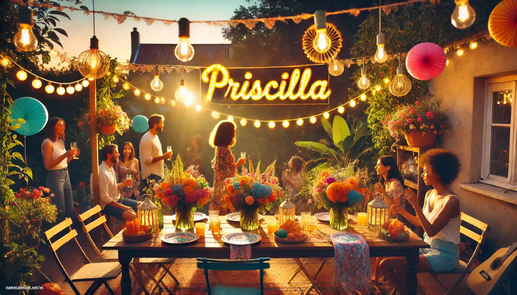 Celebración del onomástico y del nombre - Priscilla