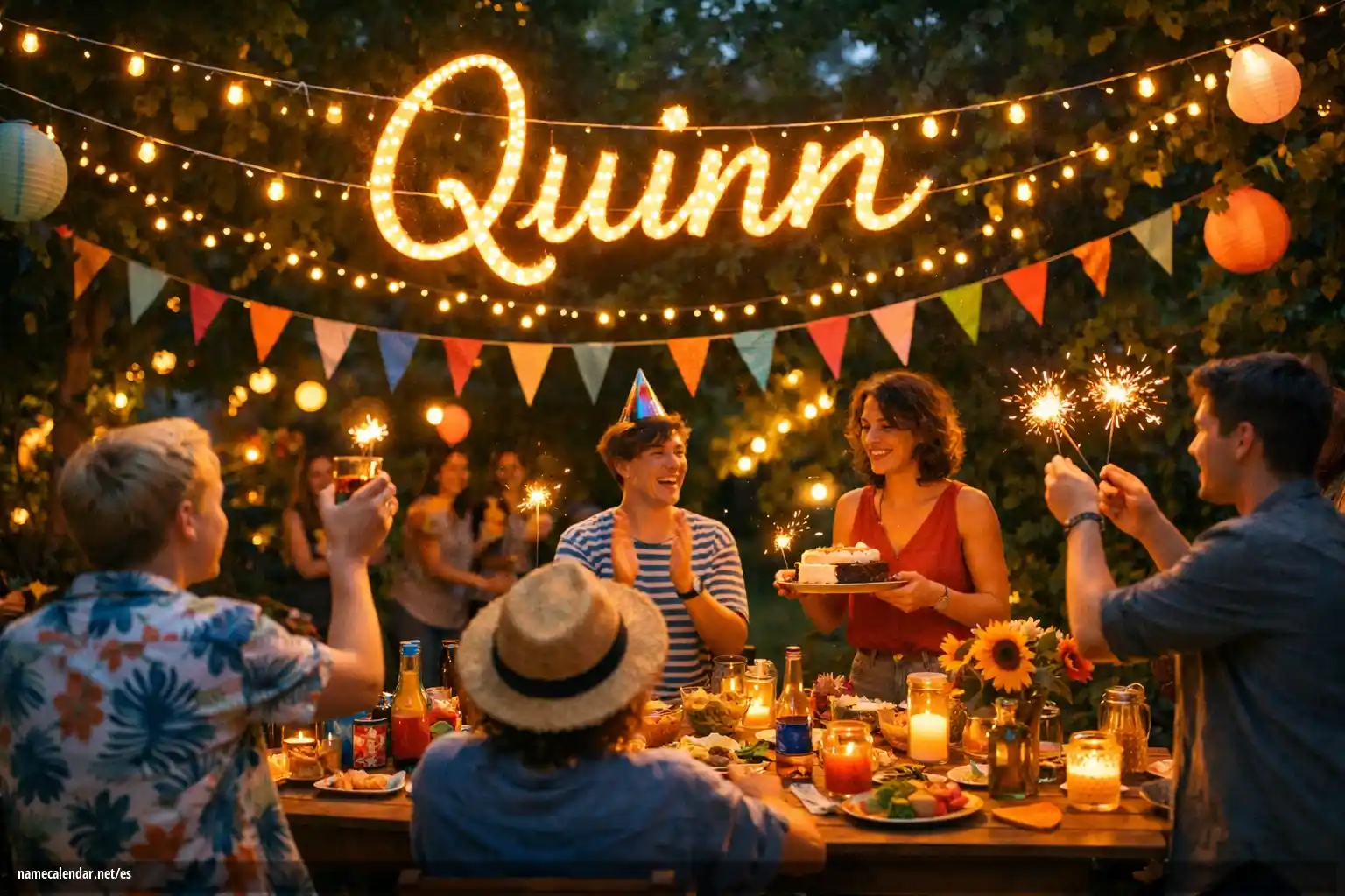 Celebración del onomástico y del nombre - Quinn