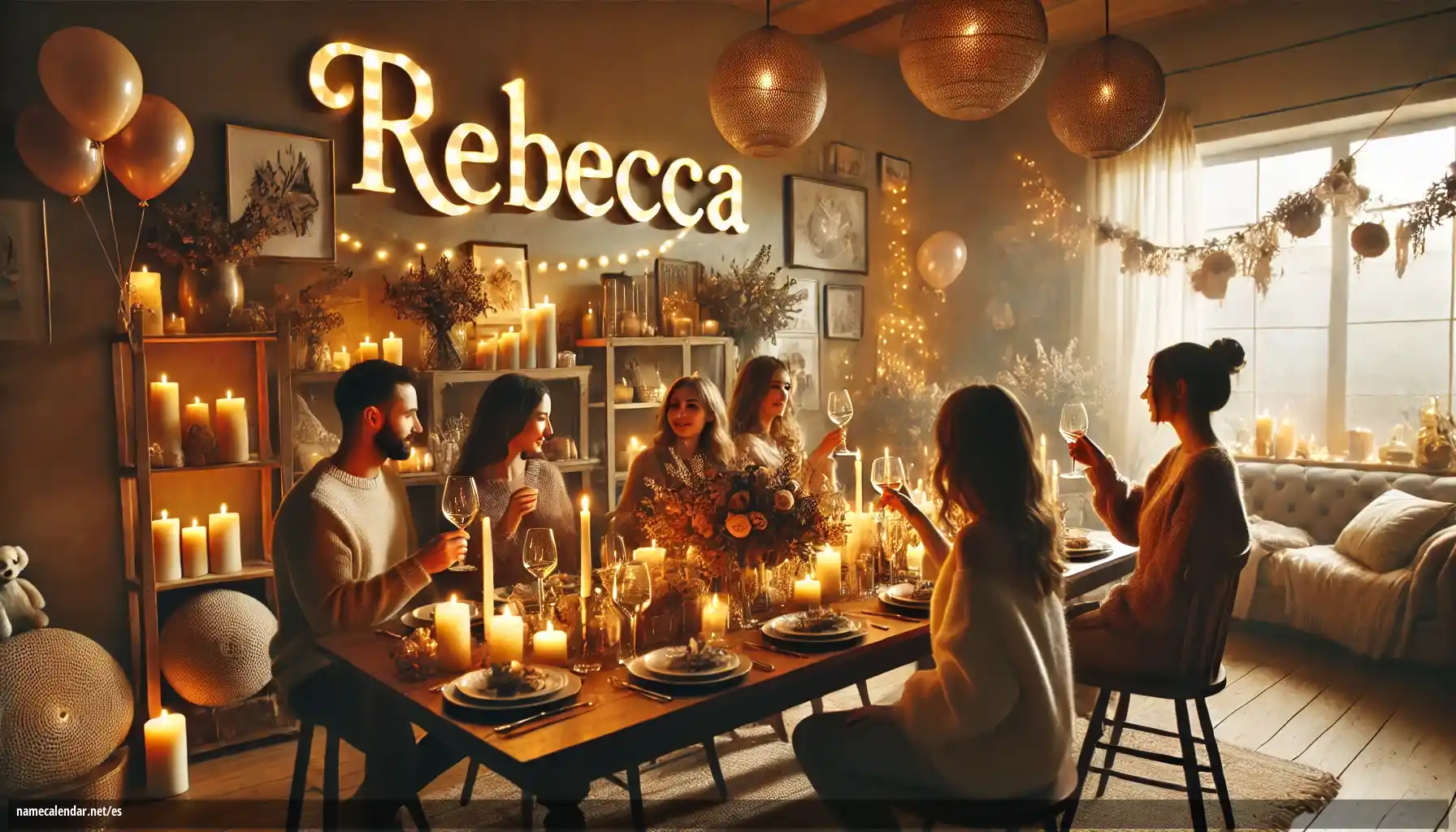 Celebración del onomástico y del nombre - Rebecca