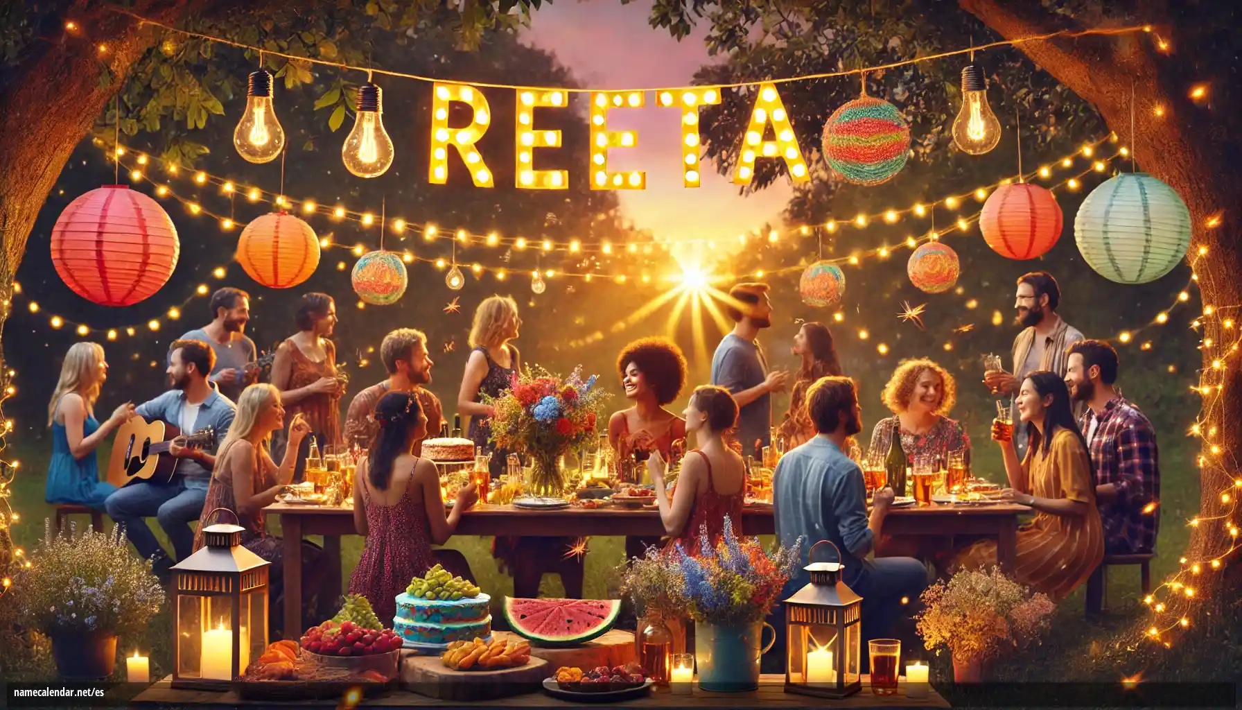 Celebración del onomástico y del nombre - Reeta