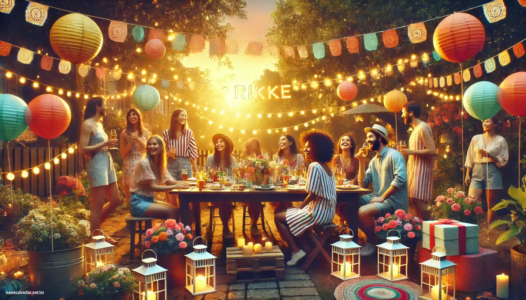 Celebración del onomástico y del nombre - Rikke