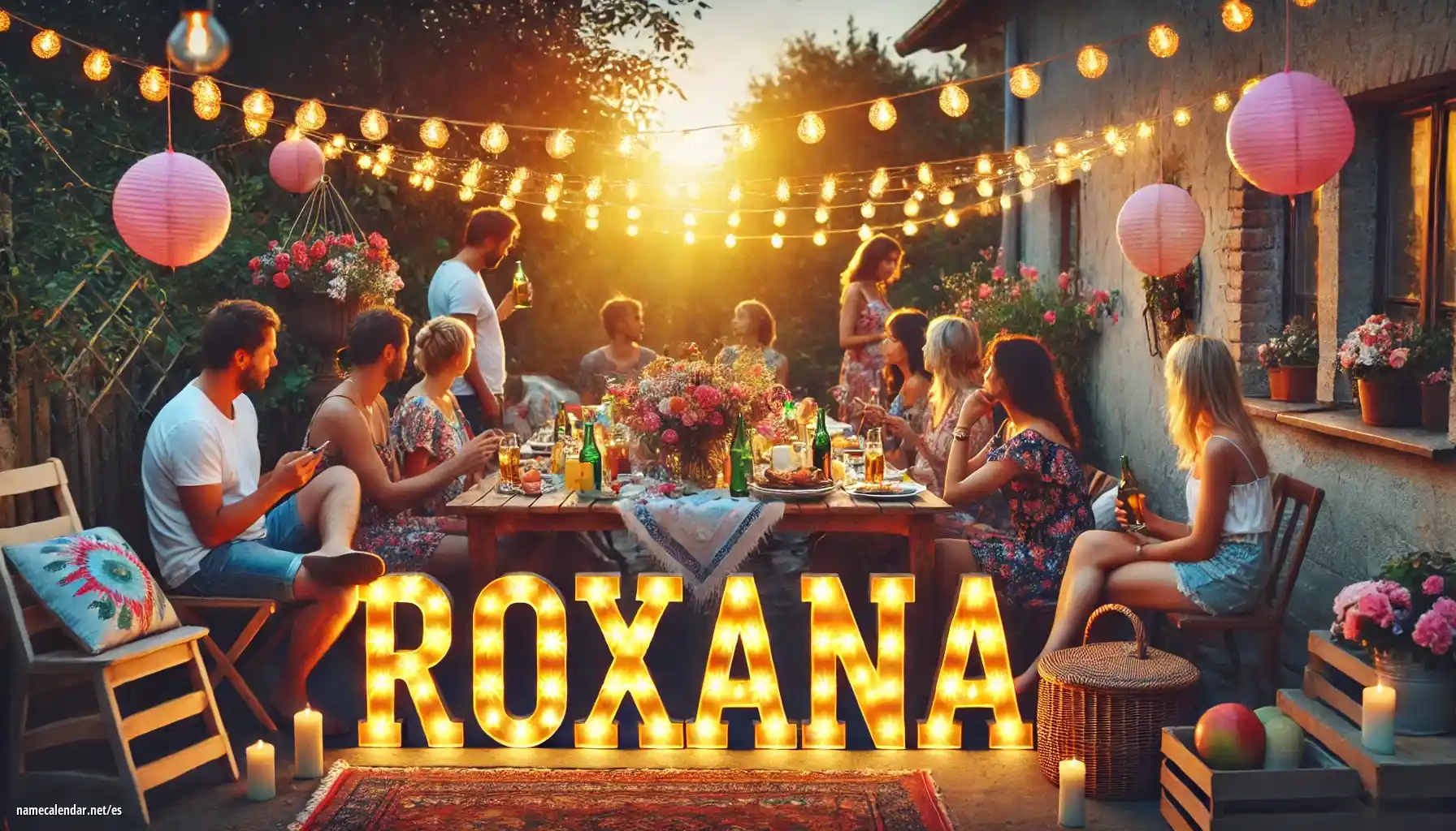 Celebración del onomástico y del nombre - Roxána