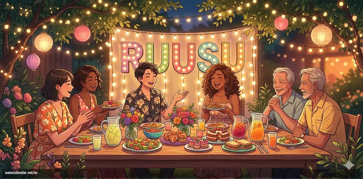 Celebración del onomástico y del nombre - Ruusu
