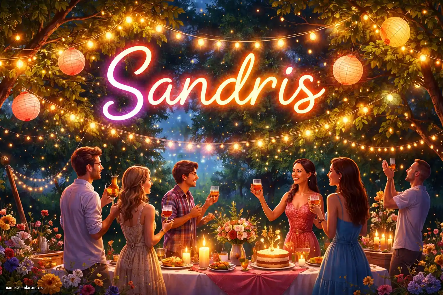 Celebración del onomástico y del nombre - Sandris