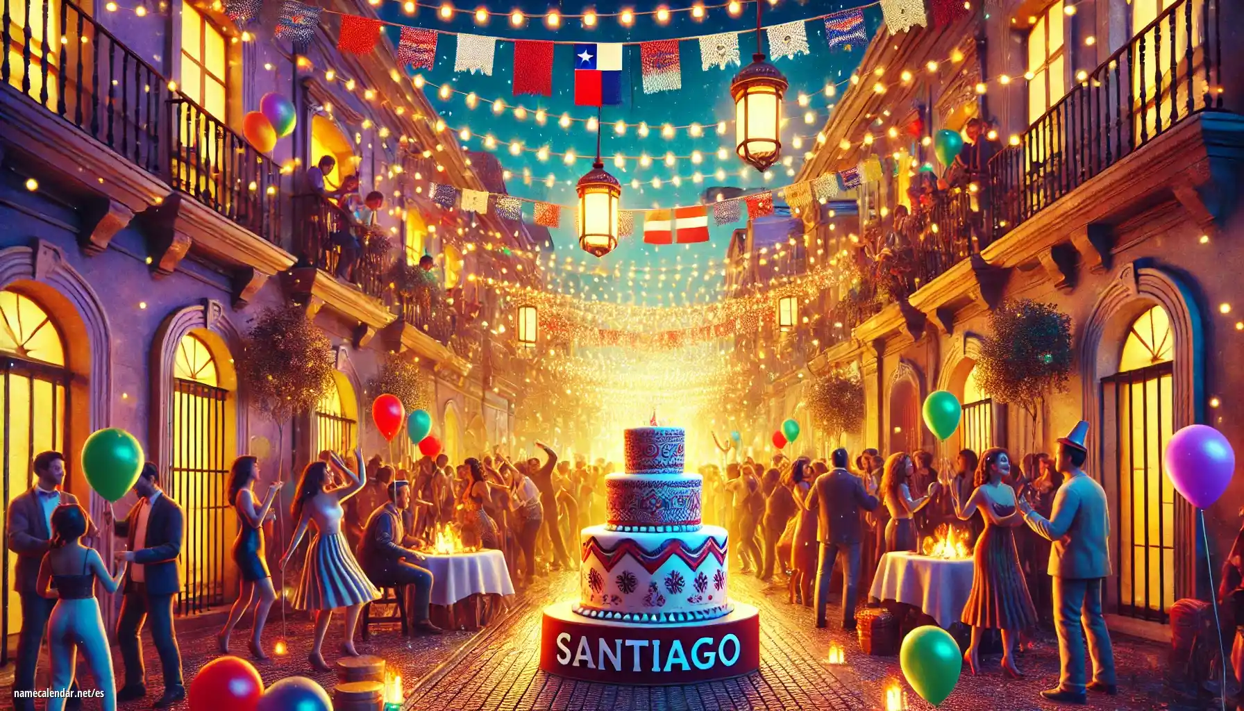 Celebración del onomástico y del nombre - Santiago