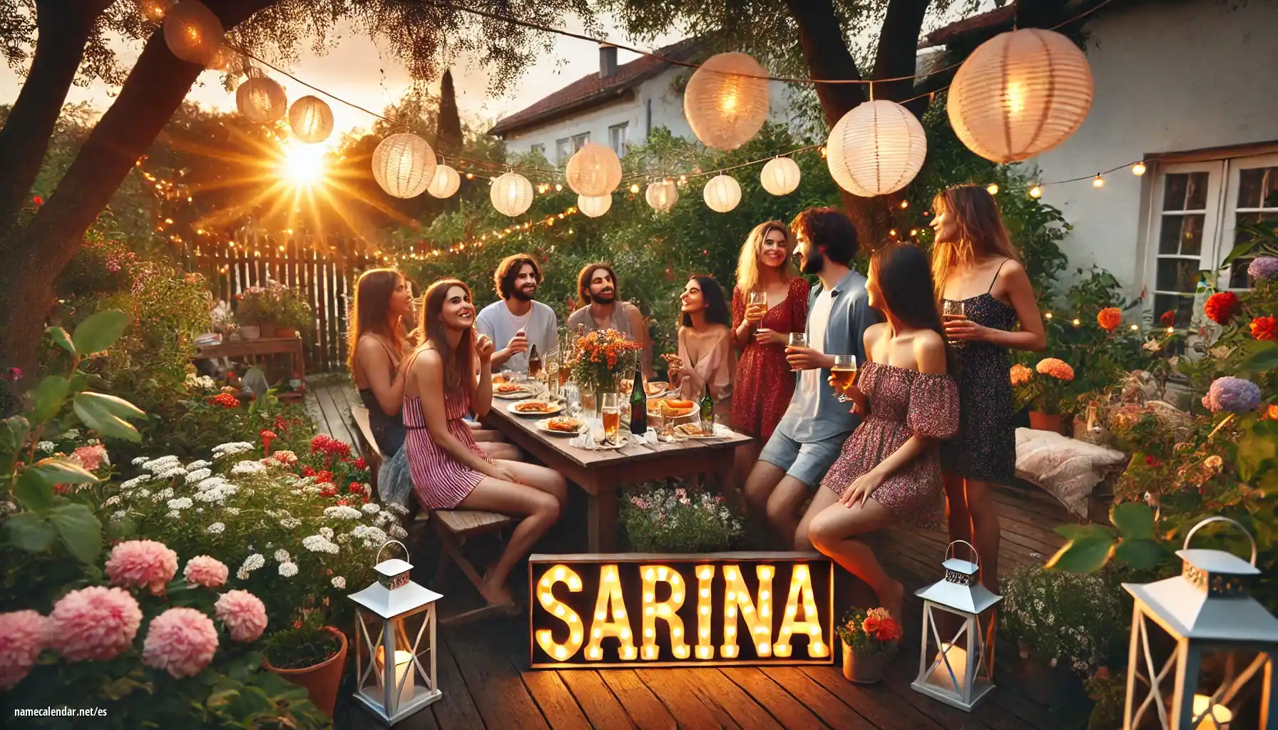 Celebración del onomástico y del nombre - Sarina