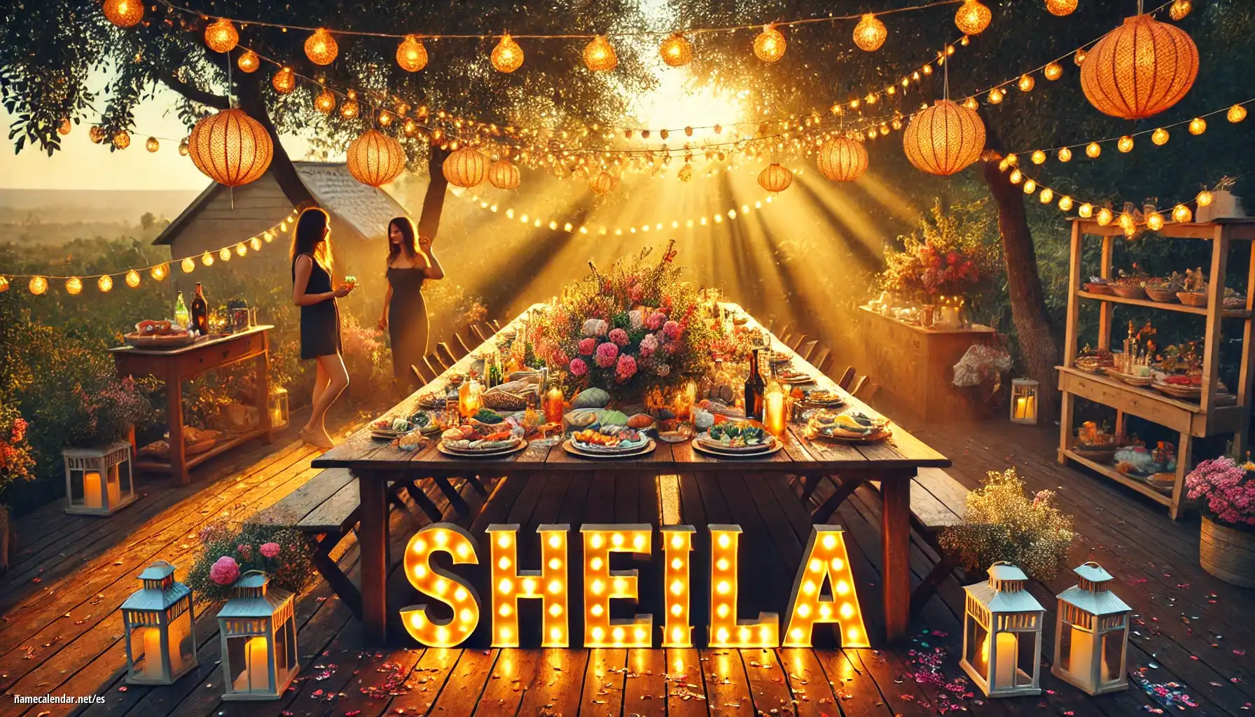 Celebración del onomástico y del nombre - Sheila