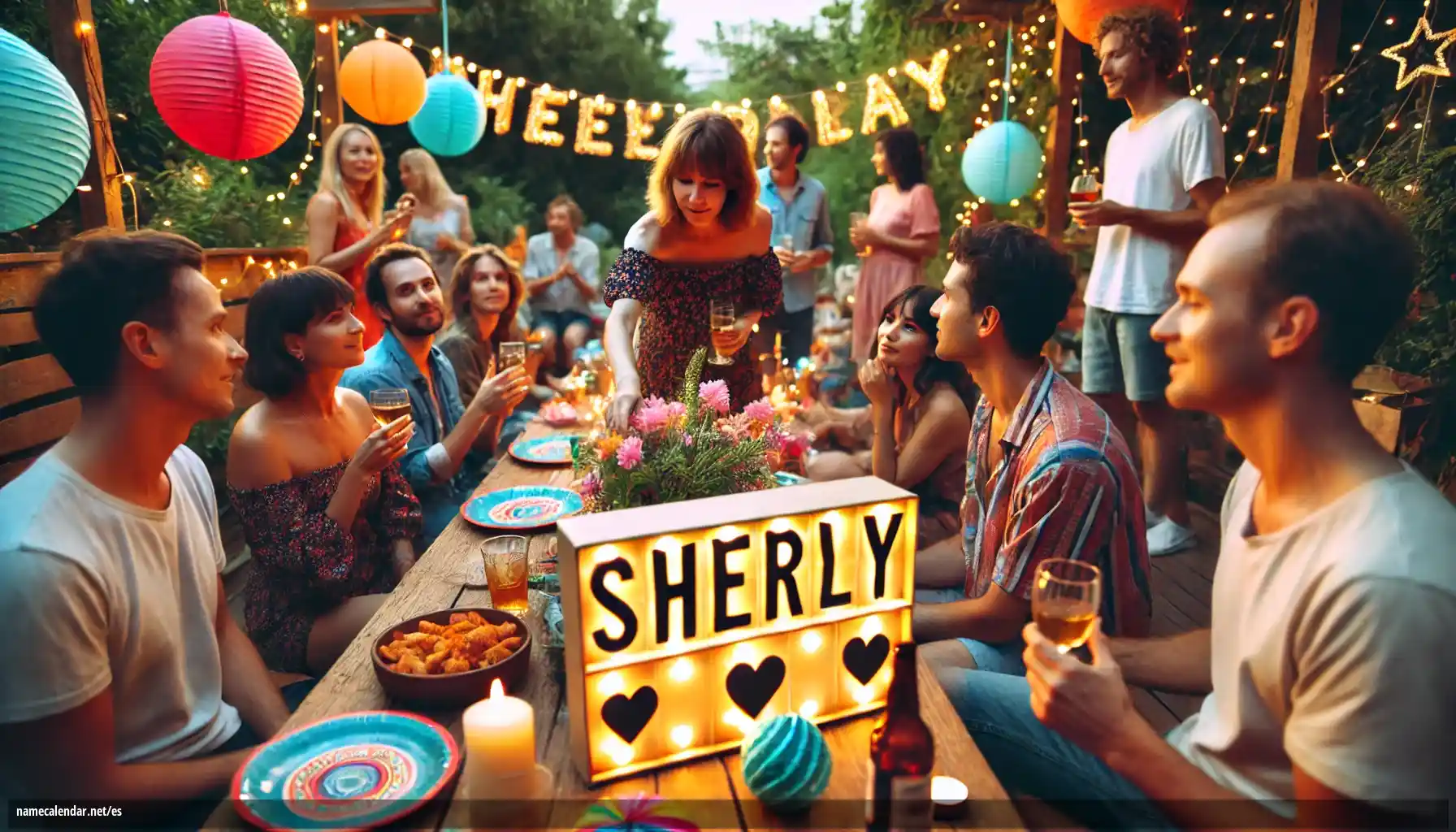 Celebración del onomástico y del nombre - Sheryl