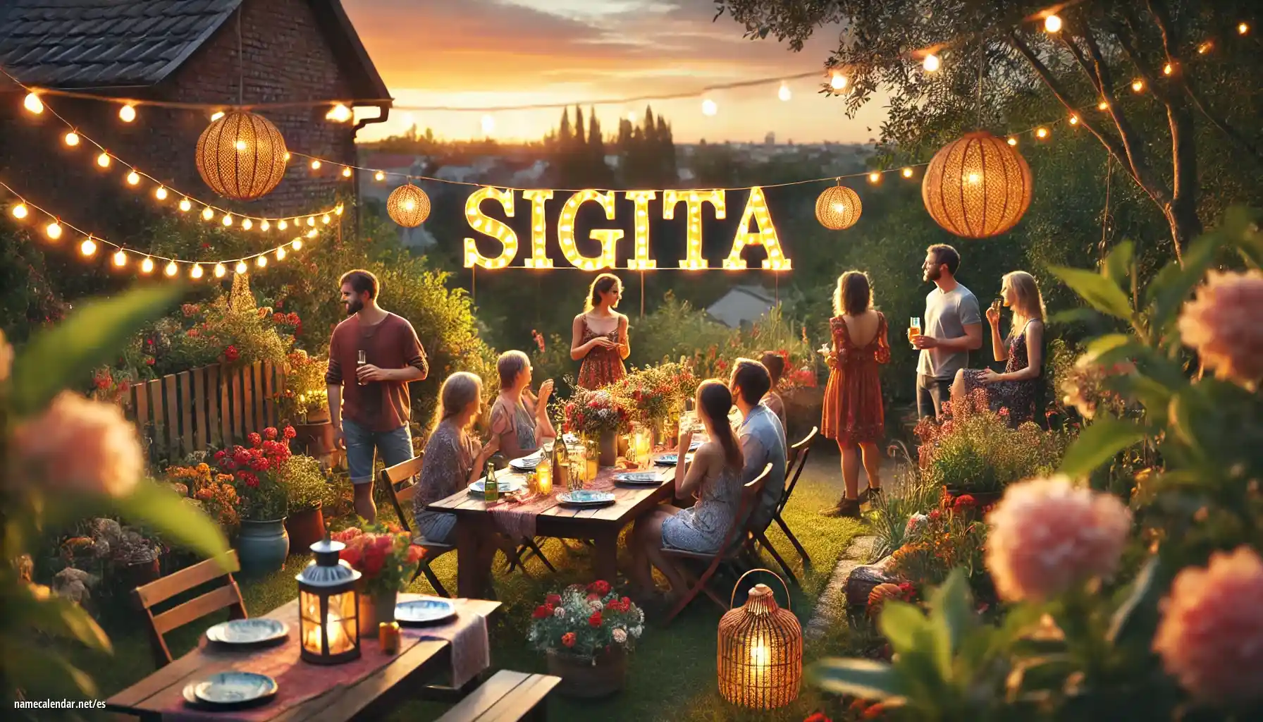 Celebración del onomástico y del nombre - Sigita