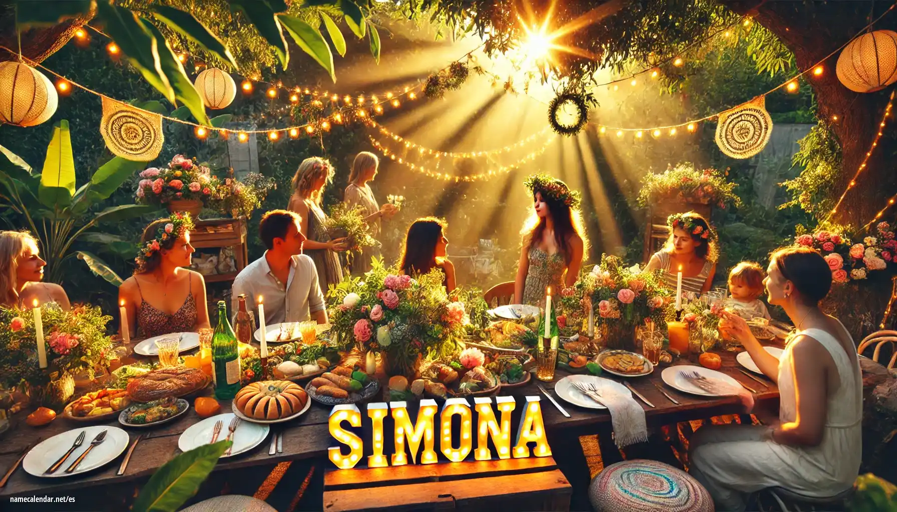 Celebración del onomástico y del nombre - Simona