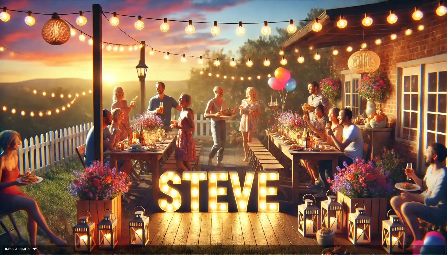 Celebración del onomástico y del nombre - Steve