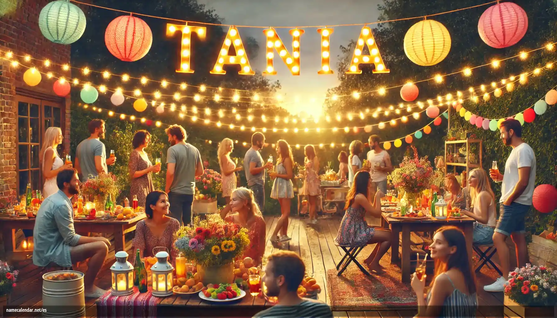 Celebración del onomástico y del nombre - Tania