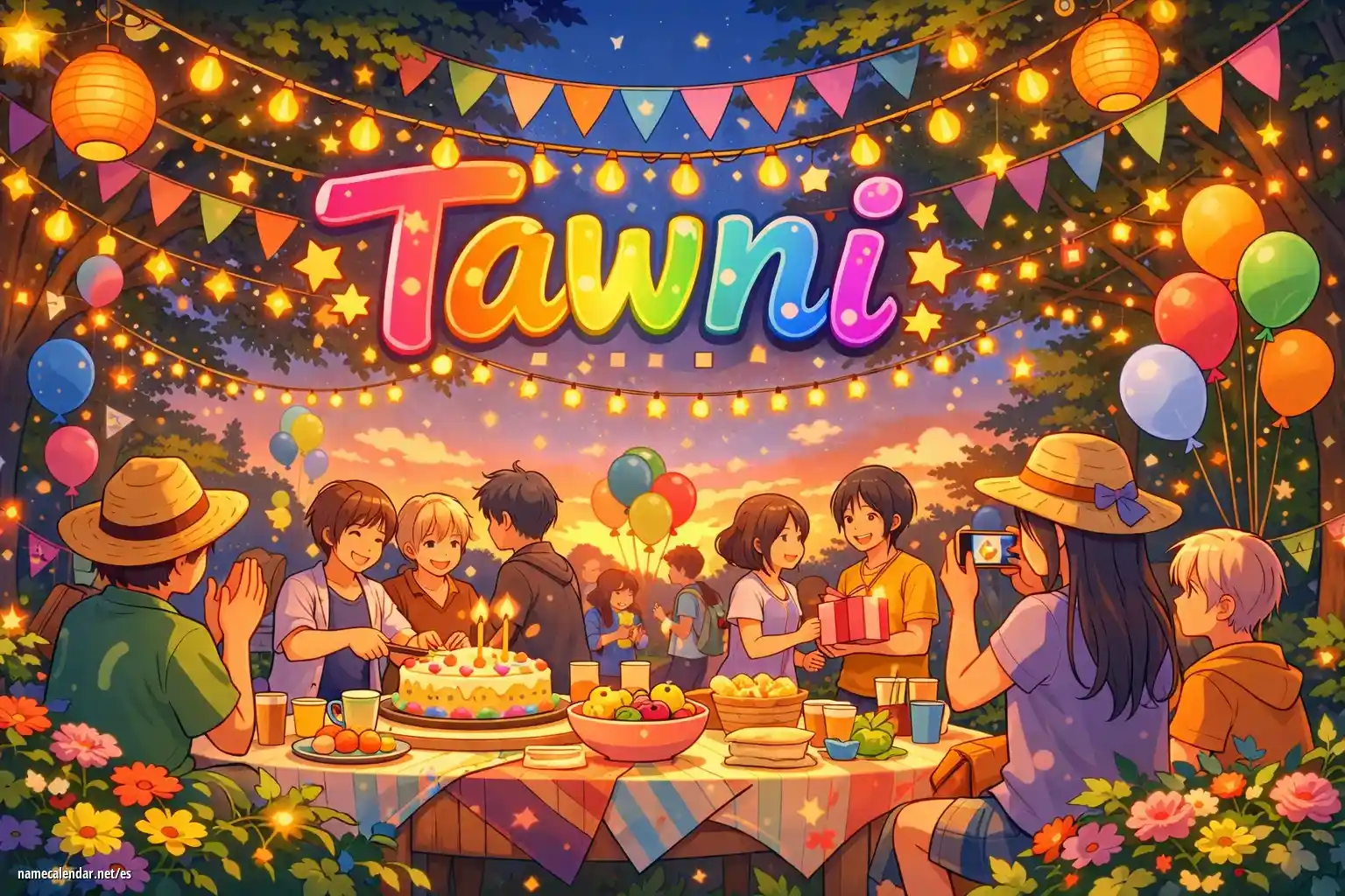 Celebración del onomástico y del nombre - Tawni