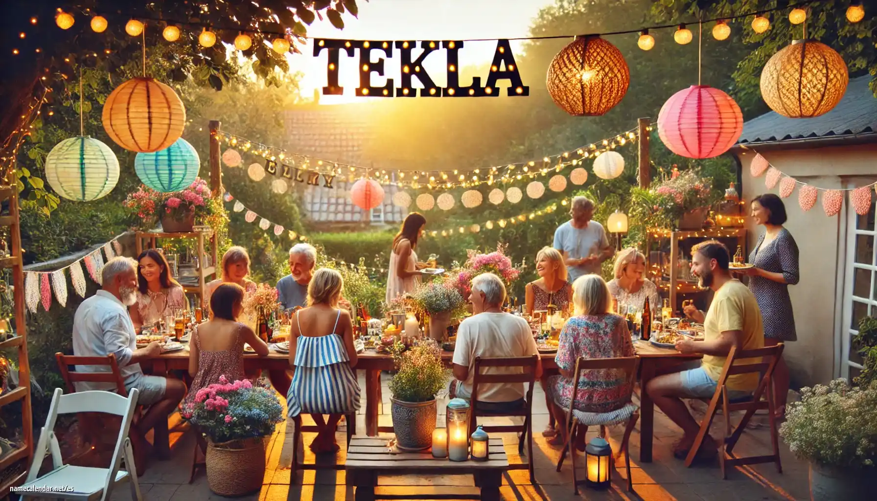 Celebración del onomástico y del nombre - Tekla