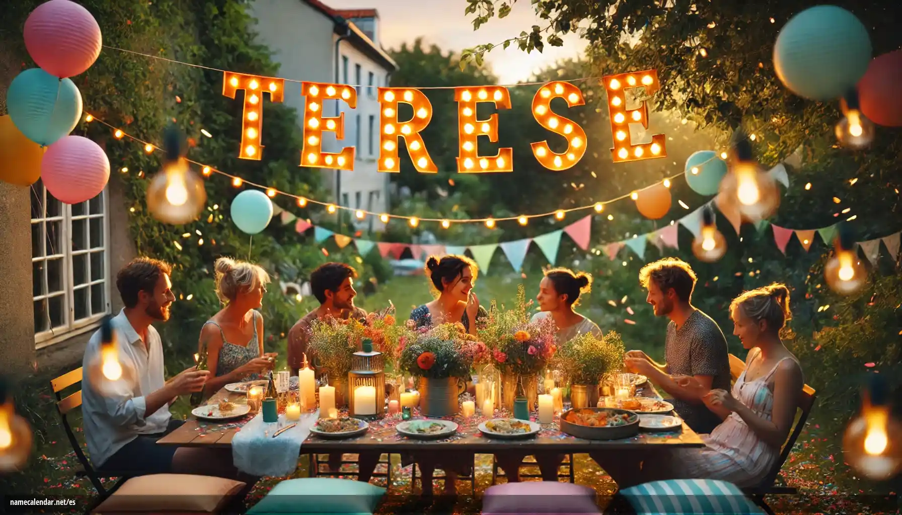 Celebración del onomástico y del nombre - Terese