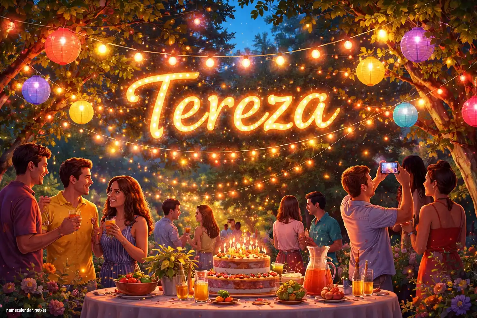 Celebración del onomástico y del nombre - Tereza