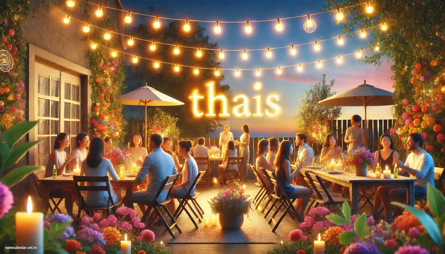 Celebración del onomástico y del nombre - Thaís