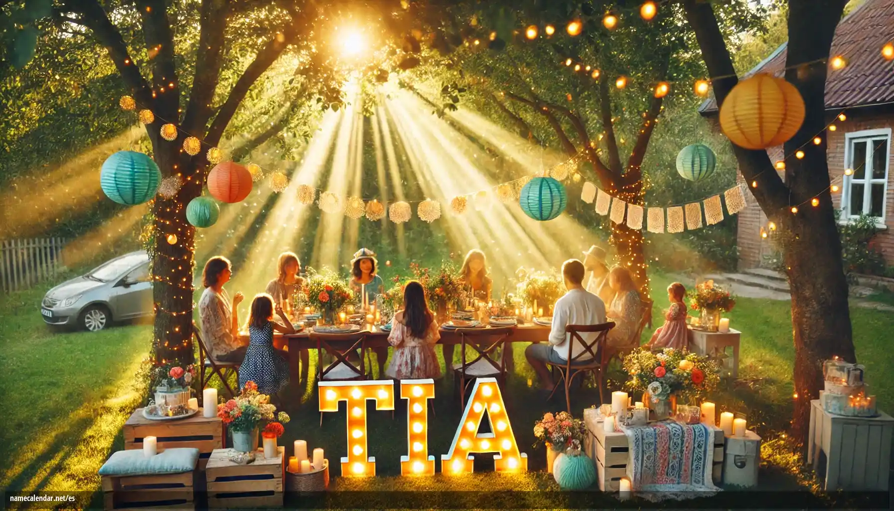 Celebración del onomástico y del nombre - Tia