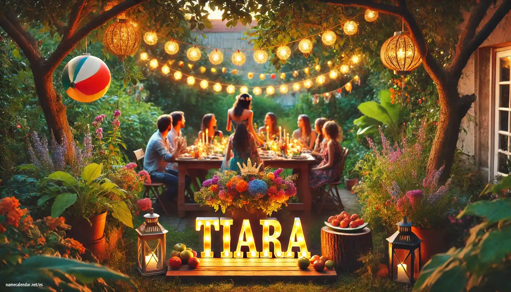 Celebración del onomástico y del nombre - Tiara