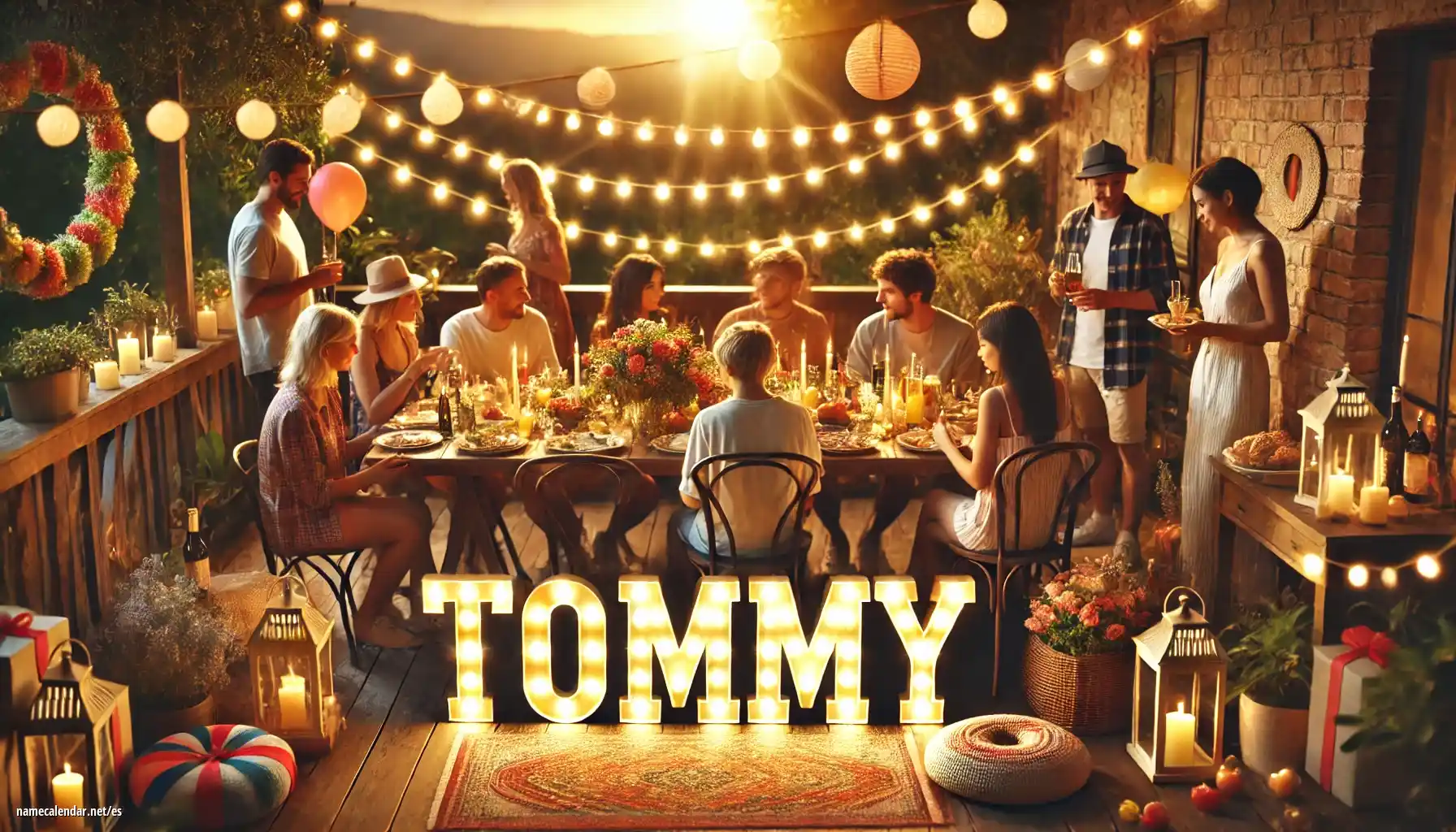 Celebración del onomástico y del nombre - Tommy