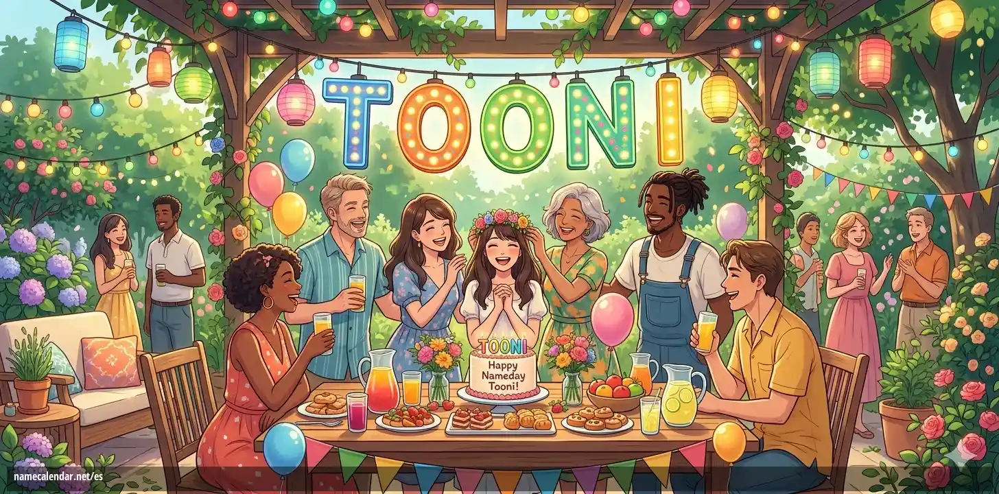 Celebración del onomástico y del nombre - Tooni