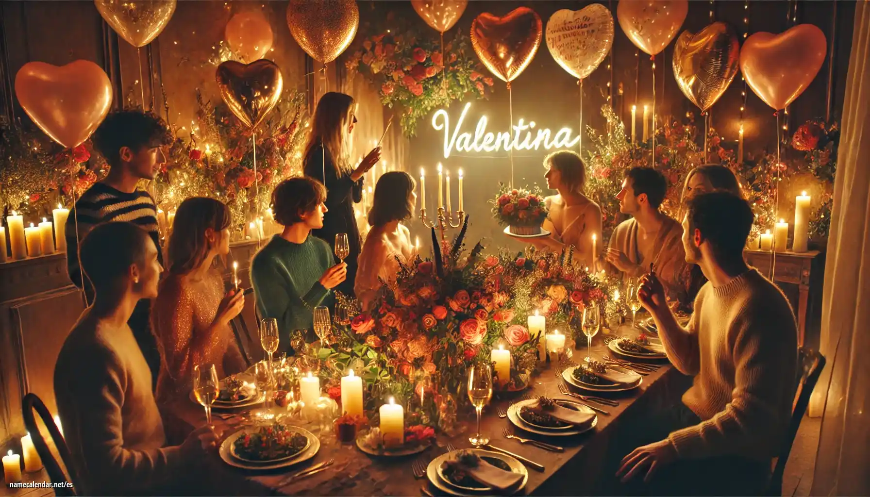 Celebración del onomástico y del nombre - Valentina