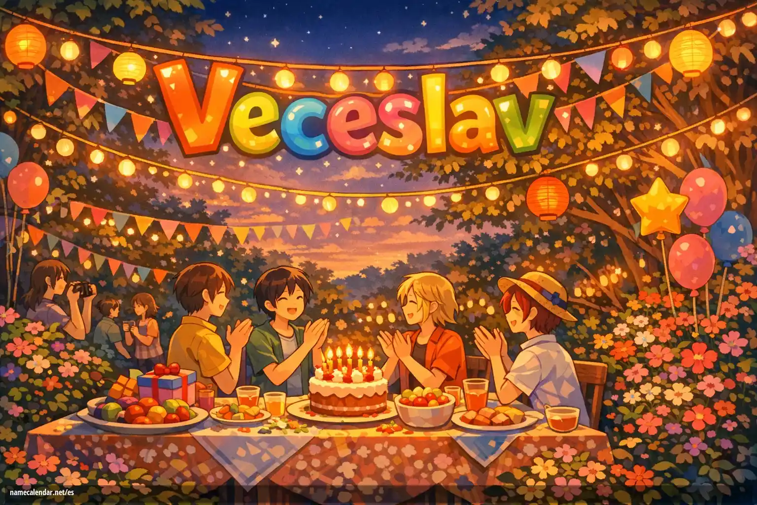 Celebración del onomástico y del nombre - Veceslav