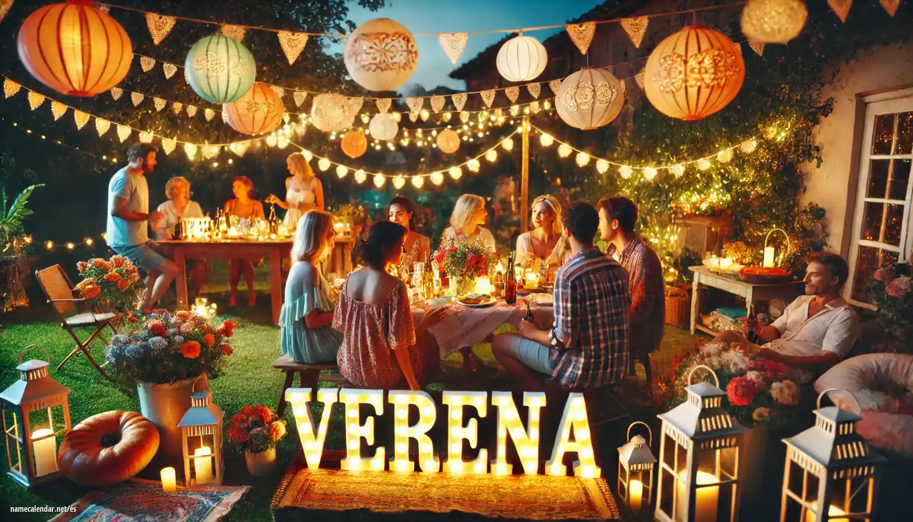 Celebración del onomástico y del nombre - Verena