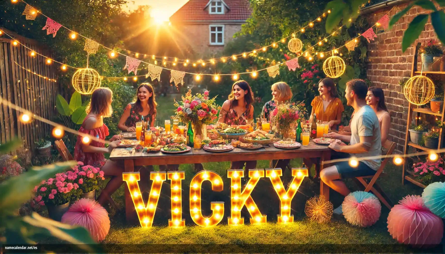 Celebración del onomástico y del nombre - Vicky