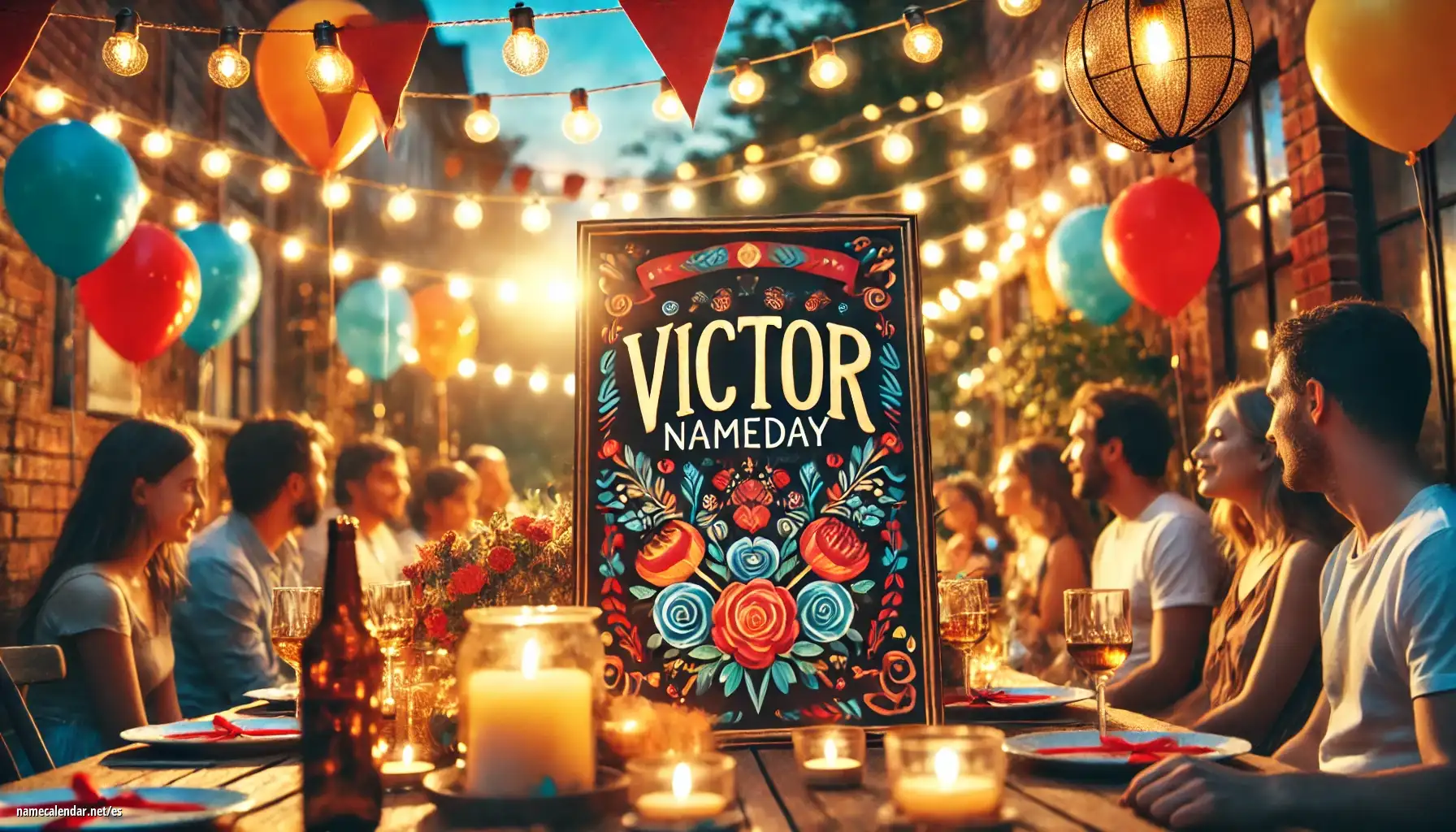 Celebración del onomástico y del nombre - Victor