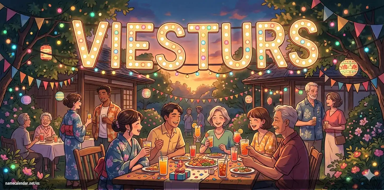 Celebración del onomástico y del nombre - Viesturs