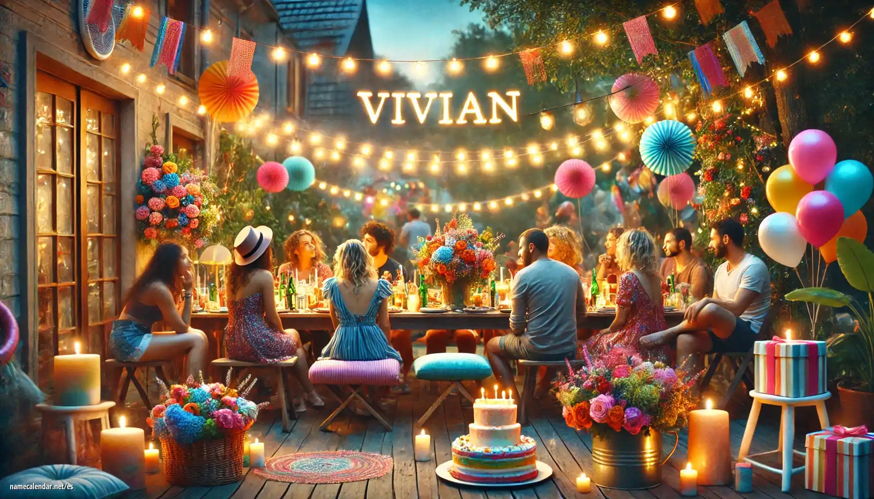 Celebración del onomástico y del nombre - Vivian
