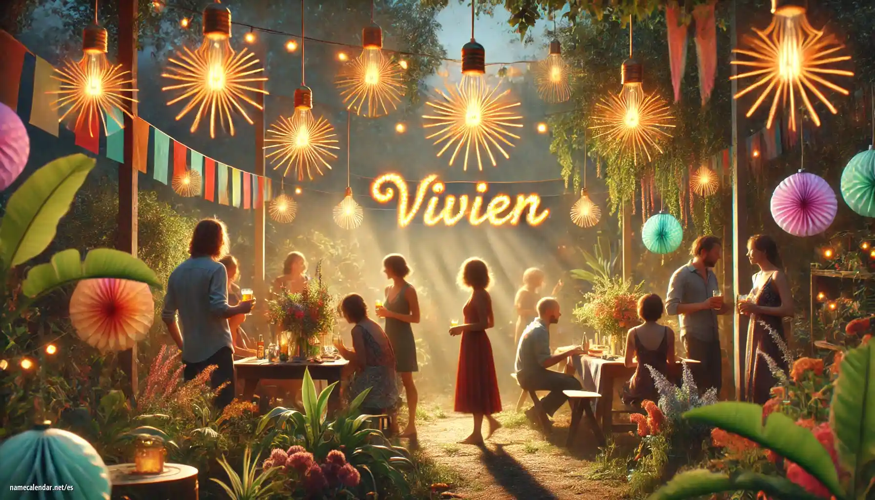 Celebración del onomástico y del nombre - Vivien