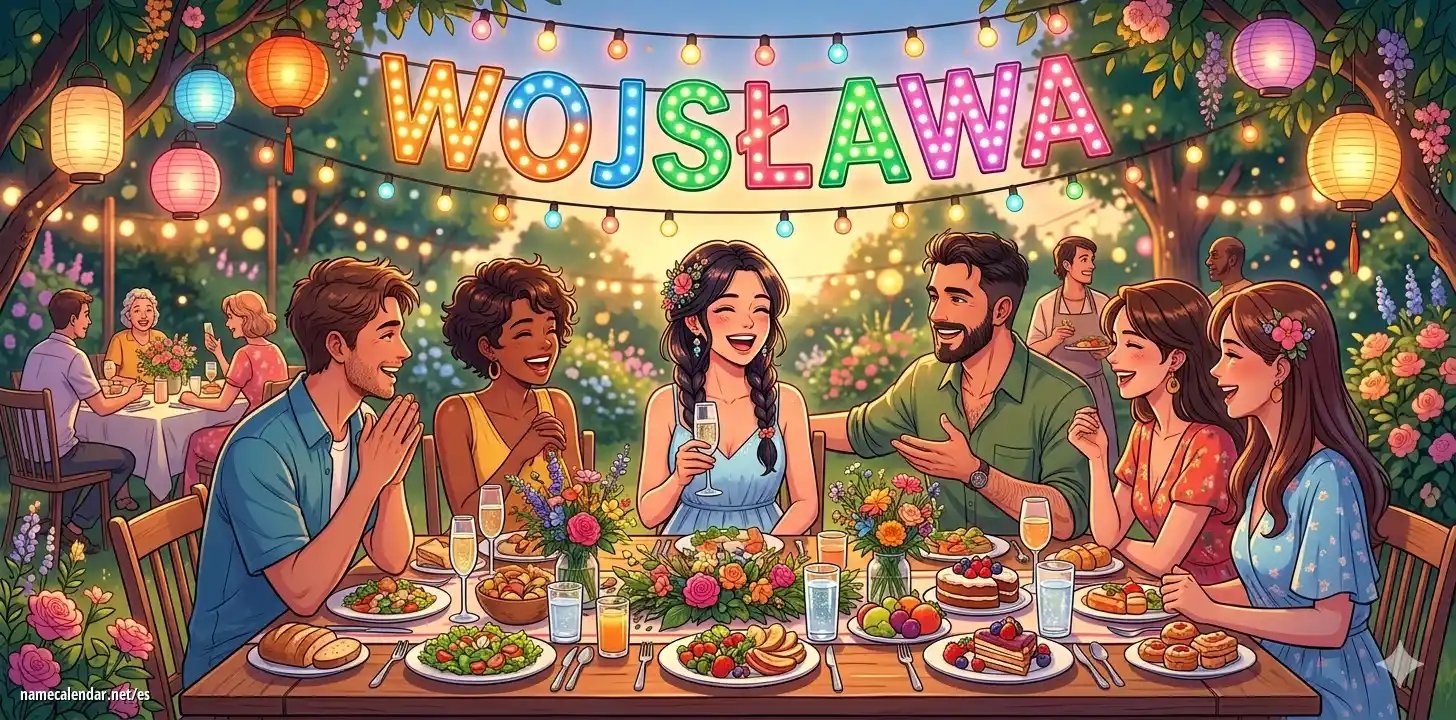 Celebración del onomástico y del nombre - Wojsława