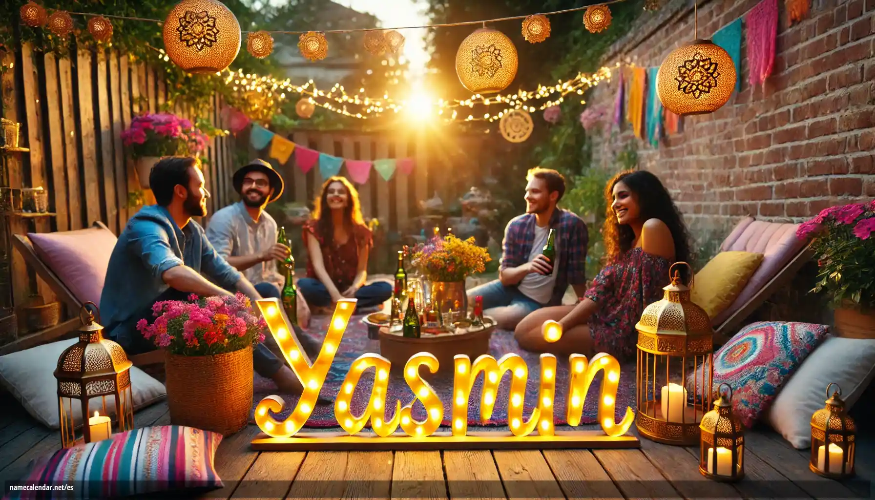 Celebración del onomástico y del nombre - Yasmin