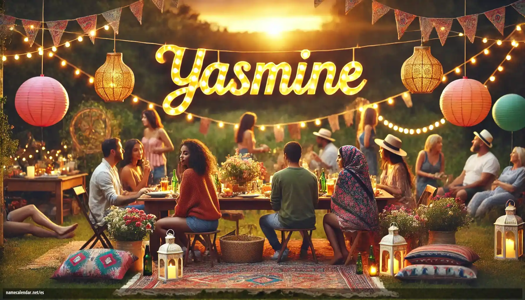Celebración del onomástico y del nombre - Yasmine