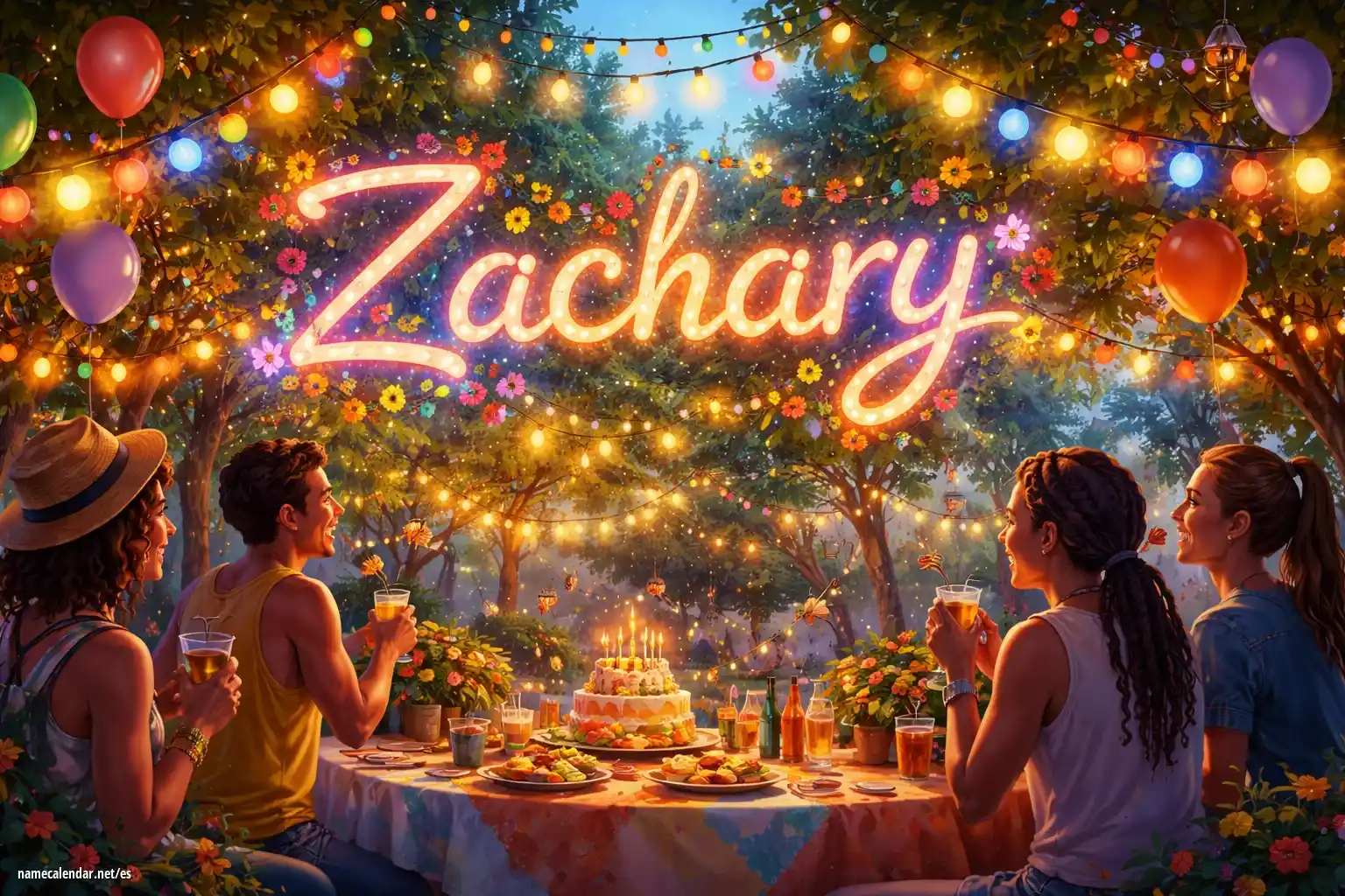 Celebración del onomástico y del nombre - Zachary