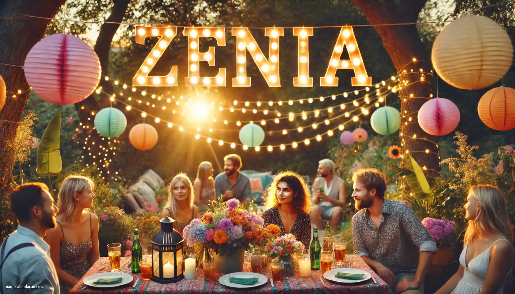 Celebración del onomástico y del nombre - Zenia